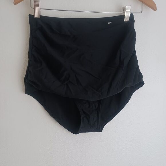 Cocoship high waisted black bikini bottom size 8 - Picture 1 of 4